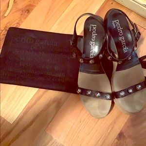 OFFER! Pedro Garcia Platform Black Jewel Authentic
